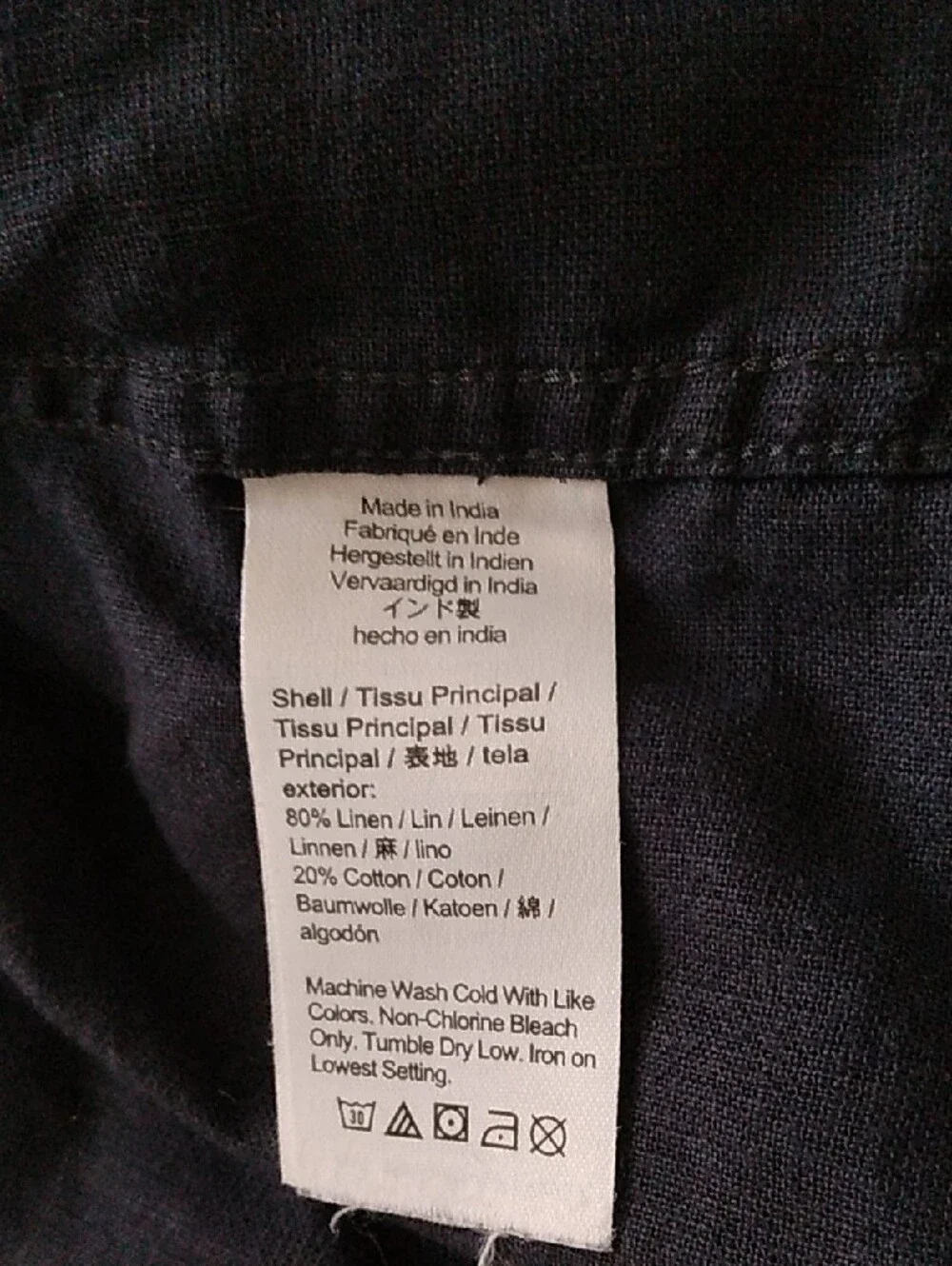 J. Crew Navy Button-Down Oxford Shirt